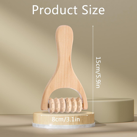 3Pcs Wood Therapy Massage Tools Wooden Massage Rollers, Hand Massage Tools Manual Muscle Roller Stick for Relaxes Thigh, Leg, Hands Full Body Muscle Men Women