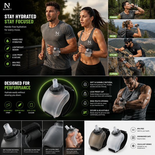 Outdoor Portable Running Wrist Water Bottle | NIMPY