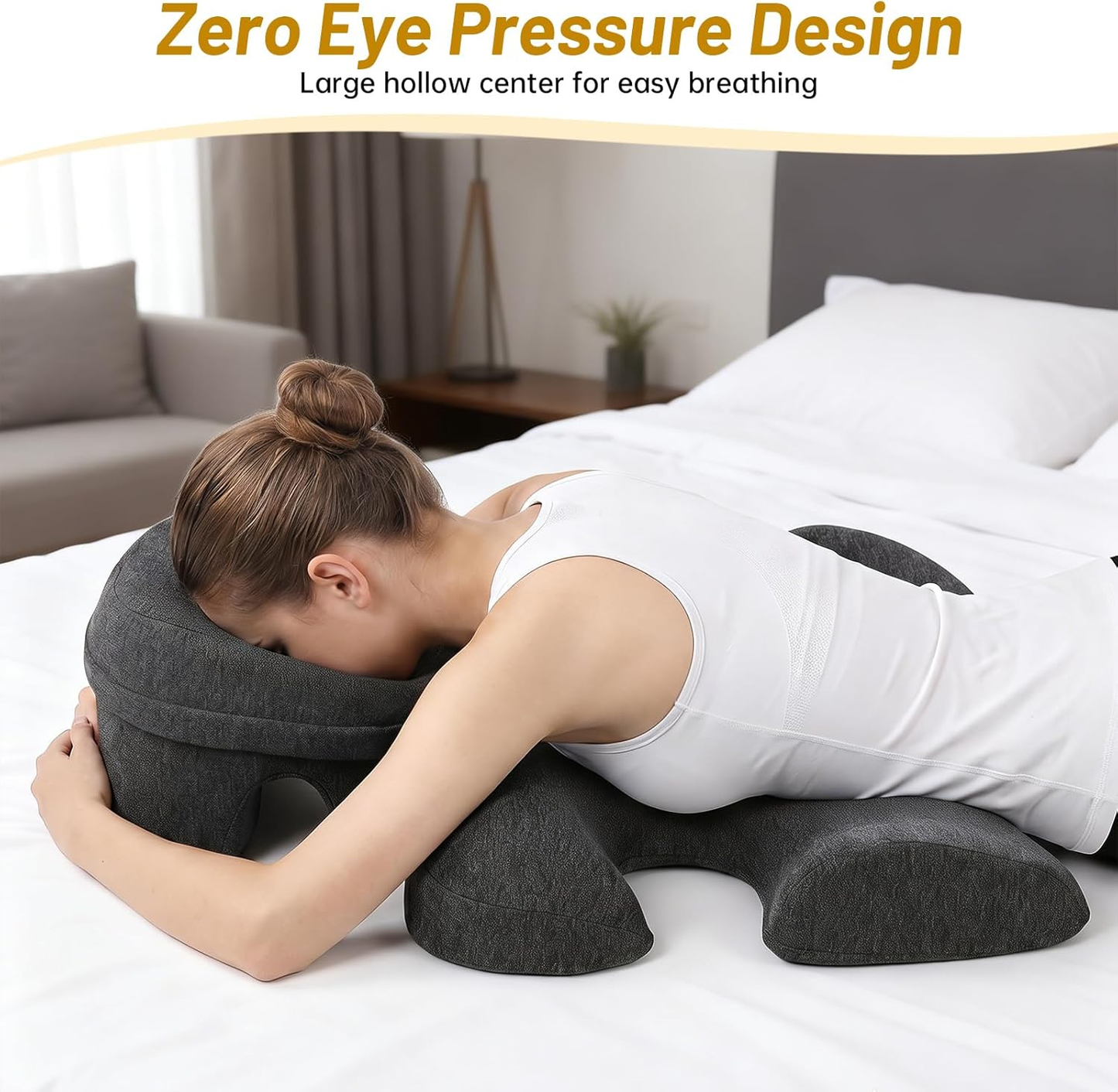 Face down Pillow Set with Chest Cushion – Breast Pillow for Massage Table & Prone Pillow