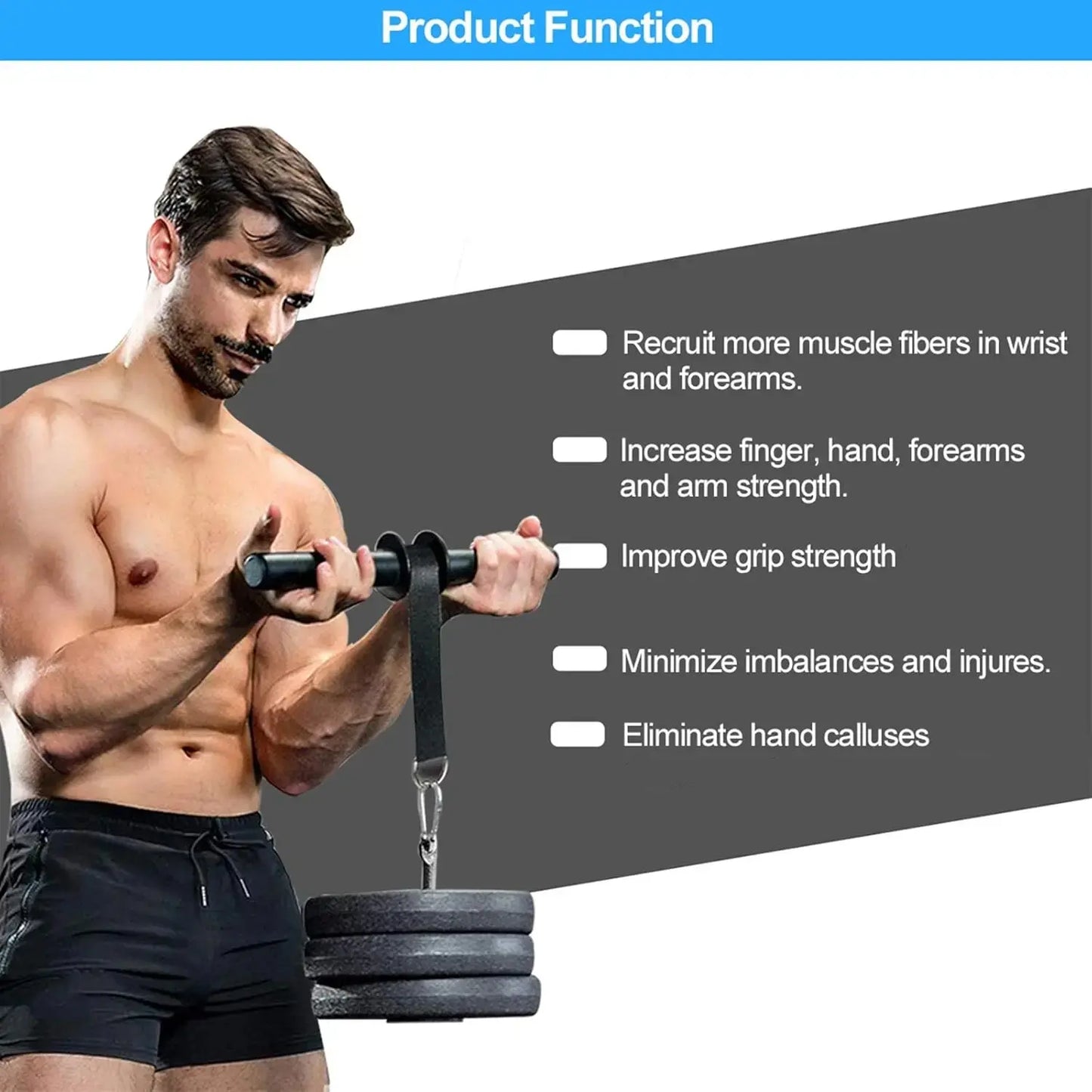 Forearm Wrist Roller Blaster Exercise Trainer