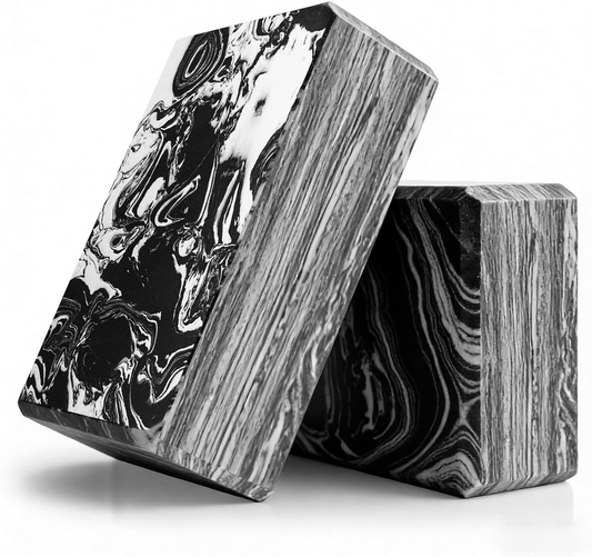 2-Pack Yoga Blocks, High-Density 9"X6"X3" Yoga Brick Foam Blocks