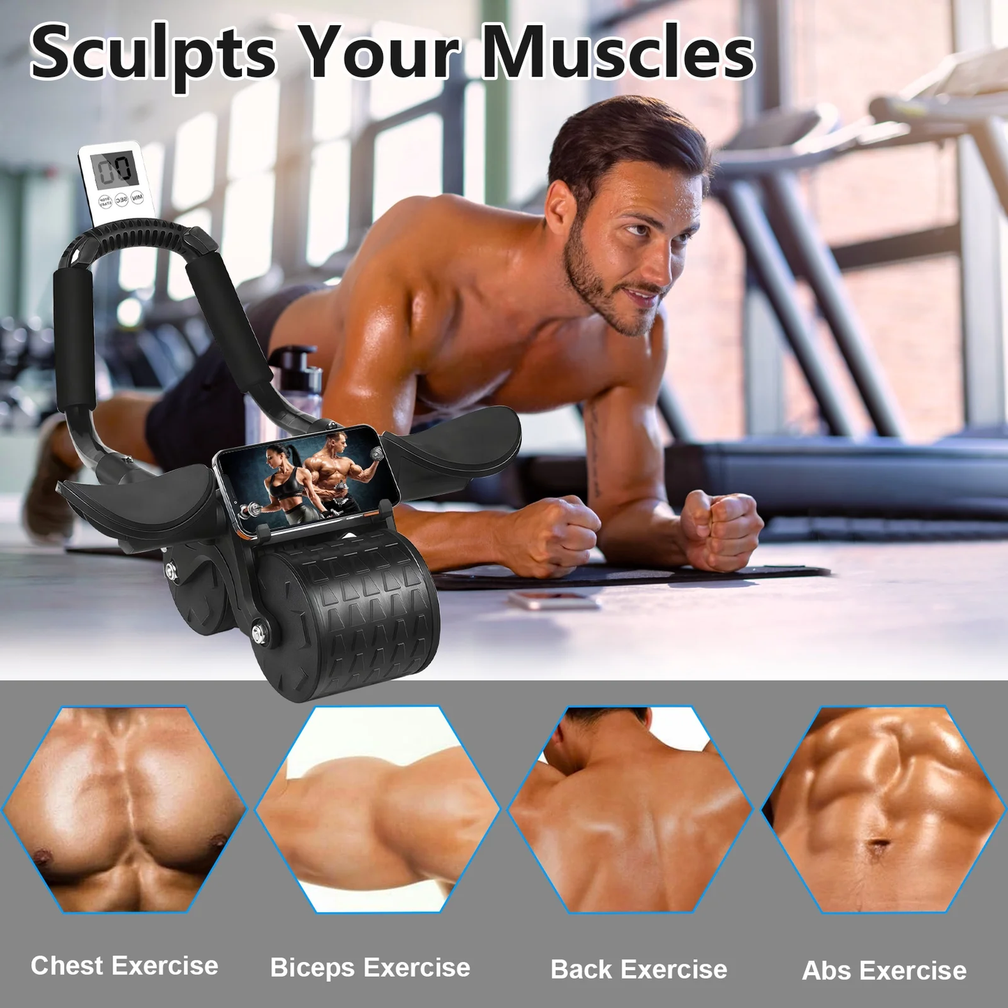 Abdominal Exercise Roller Elbow Support | NIMPY