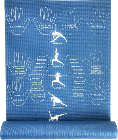 Educational and Instructional Yoga Mat