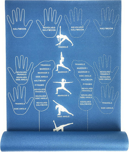 Educational and Instructional Yoga Mat