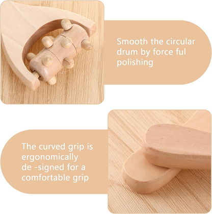 Wood Therapy Massage Tools & Rollers(3Pcs )