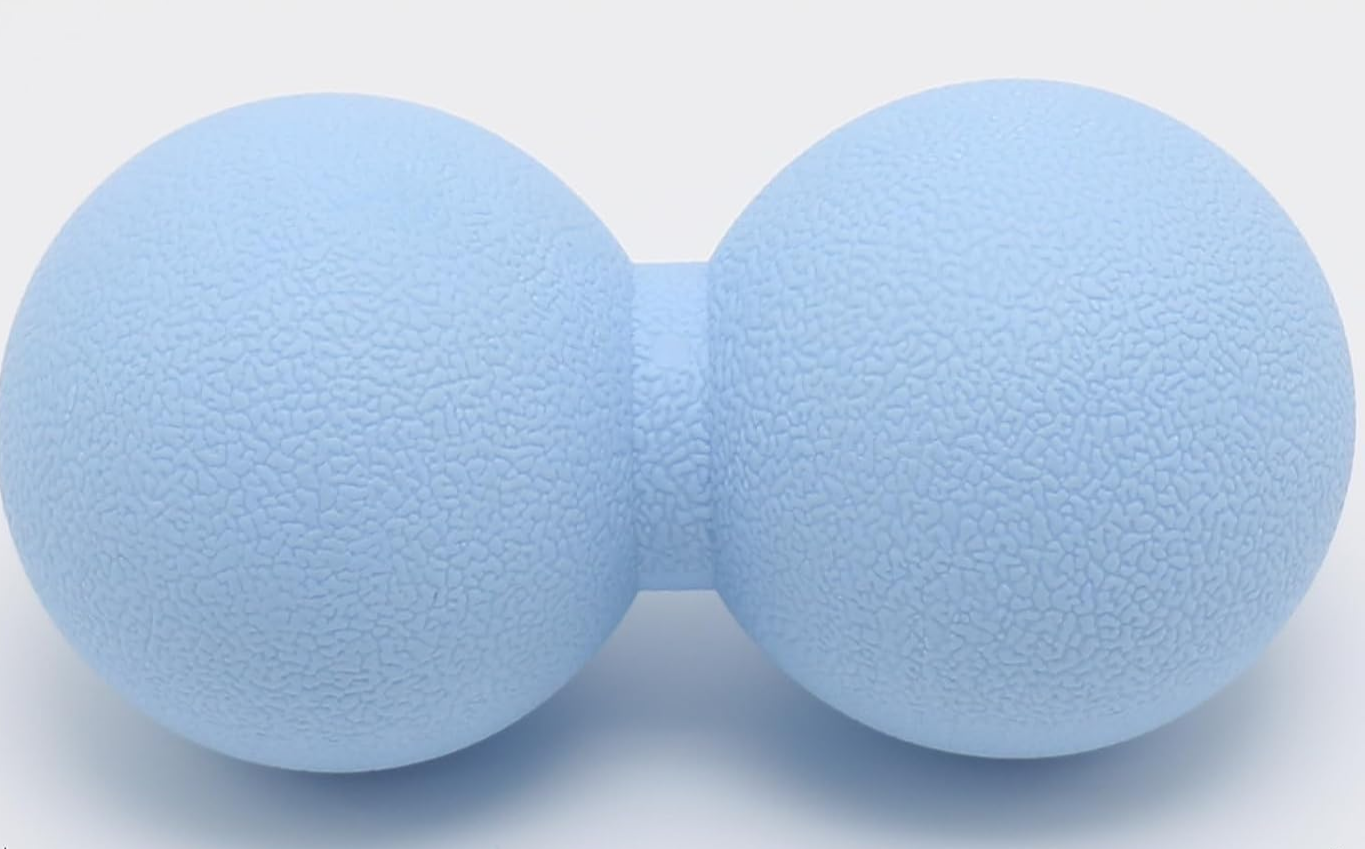 Hard Peanut Massage Ball, Double Lacrosse Massage Ball (Blue)