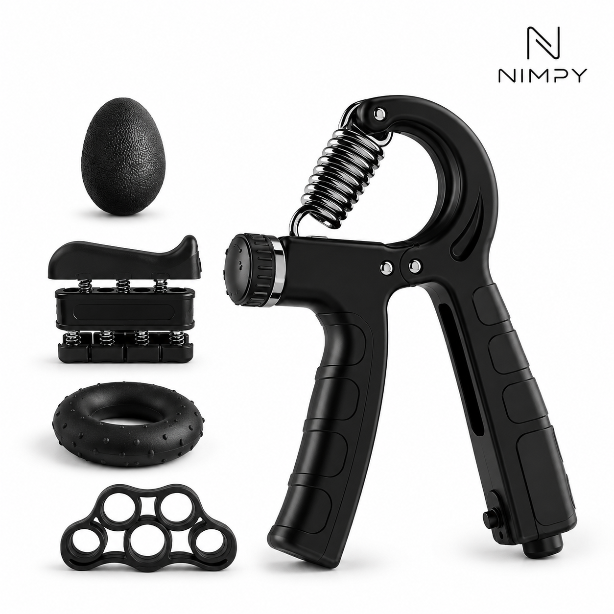 Grip Strengthener Forearm Strengthener Hand Grips Strengthener Kit - 5 Pack Adjustable Resistance