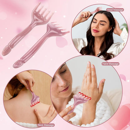 3 Pack Head Massager Scalp Comb Resin Scalp