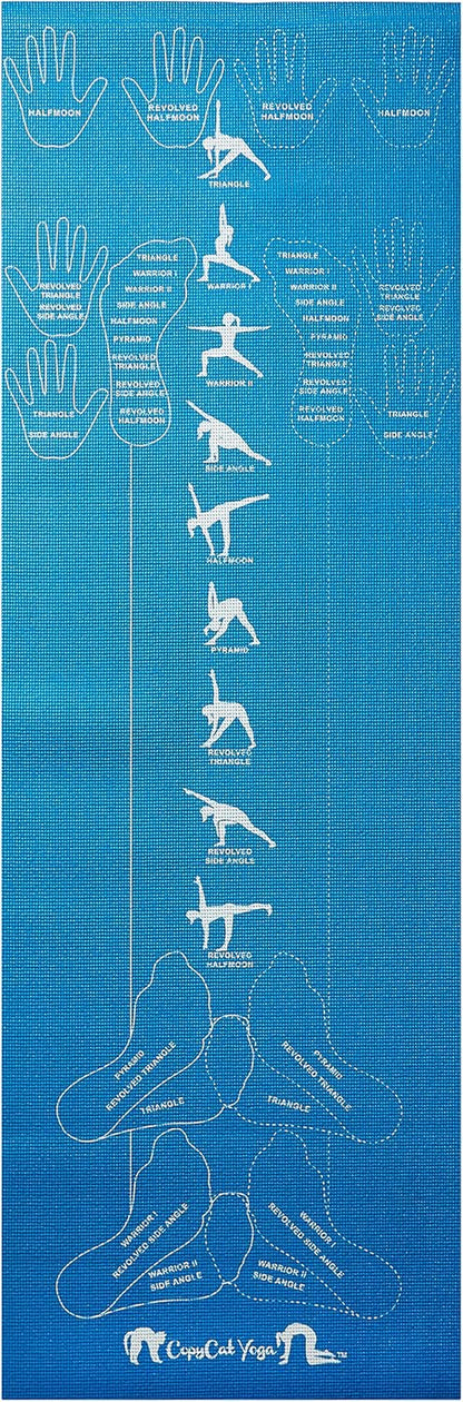 Educational and Instructional Yoga Mat