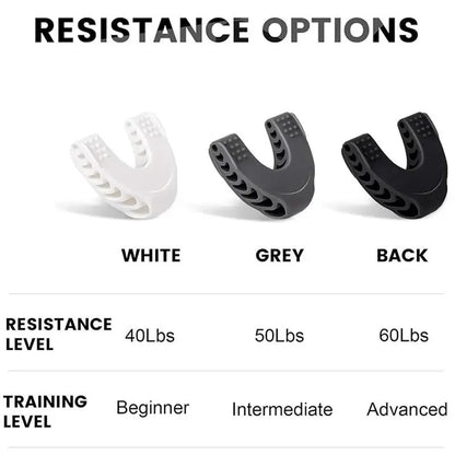U-Shaped Jaw Exerciser, Mouth Jawline Definition Face Fitness Chewing Exercises Chew Ball, LINGPENG Bite Breaker Muscle Training Equipment, Facial Fitness Equipment Portable Individual Use