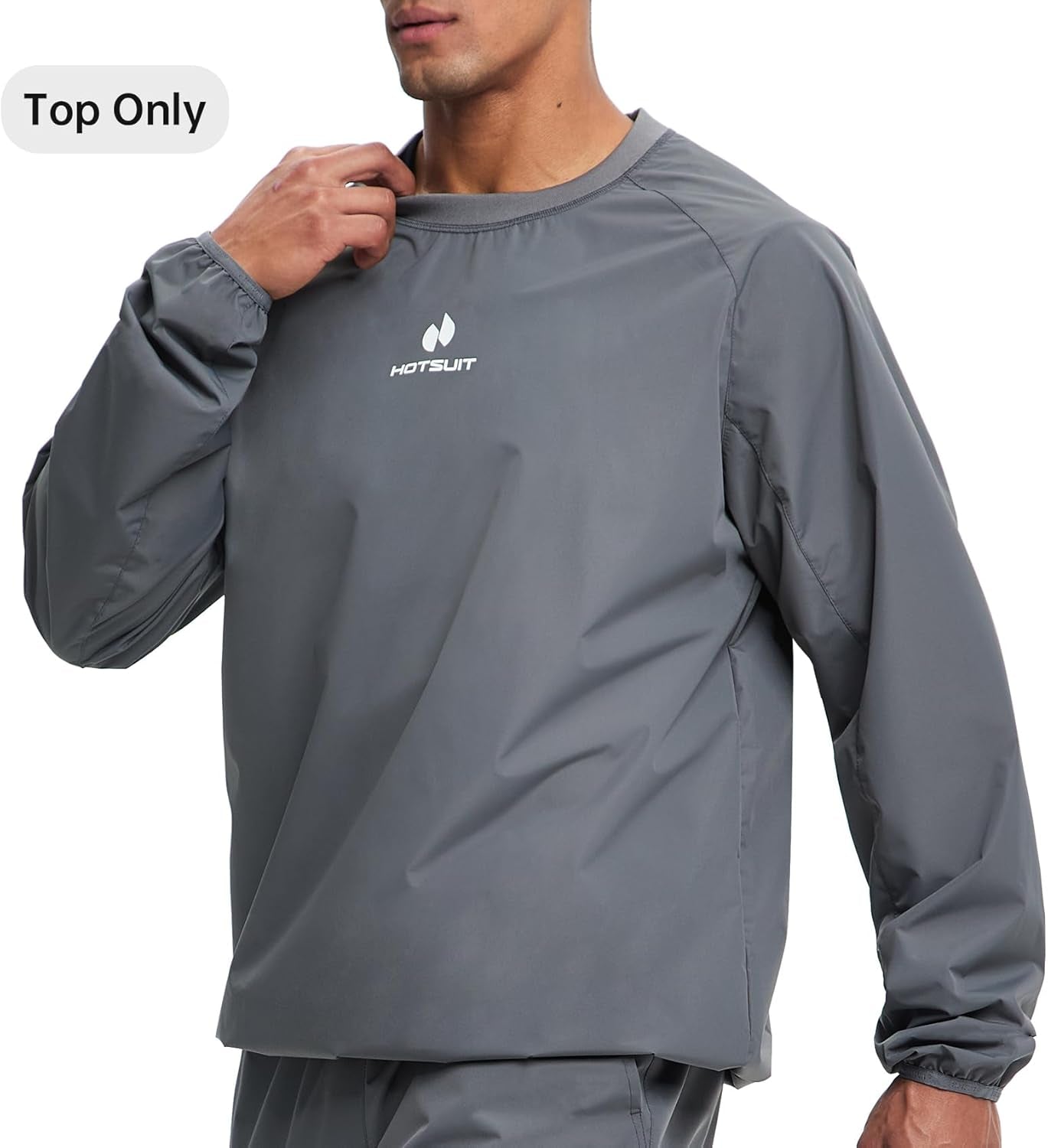 Men Sauna Suit Sweat Suits Durable Gym Exercise Workout Jacket