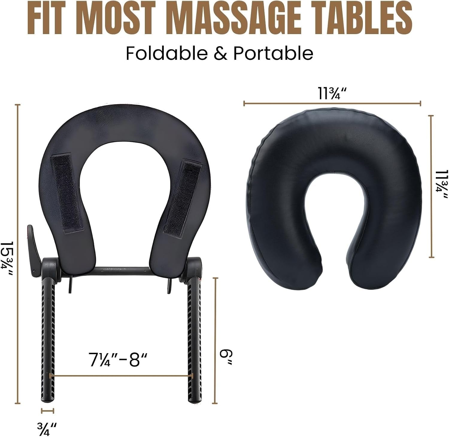 Massage Face Cradle with Cushion Massage Table Headrest