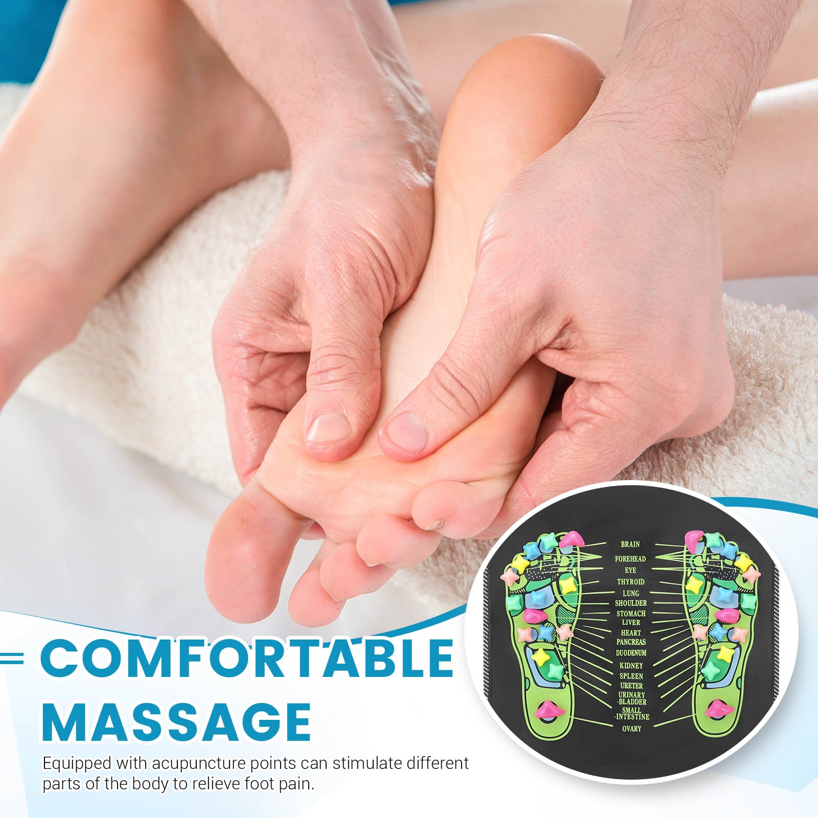 Foot Pressure Point Mat, Foot Matt Pressure Points