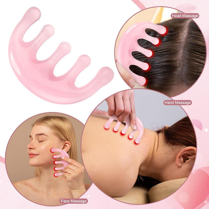 3 Pack Head Massager Scalp Comb Resin Scalp