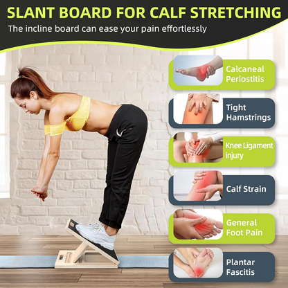 Adjustable Wooden Slant Board for Calf Stretching