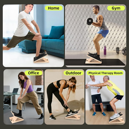 Adjustable Wooden Slant Board for Calf Stretching