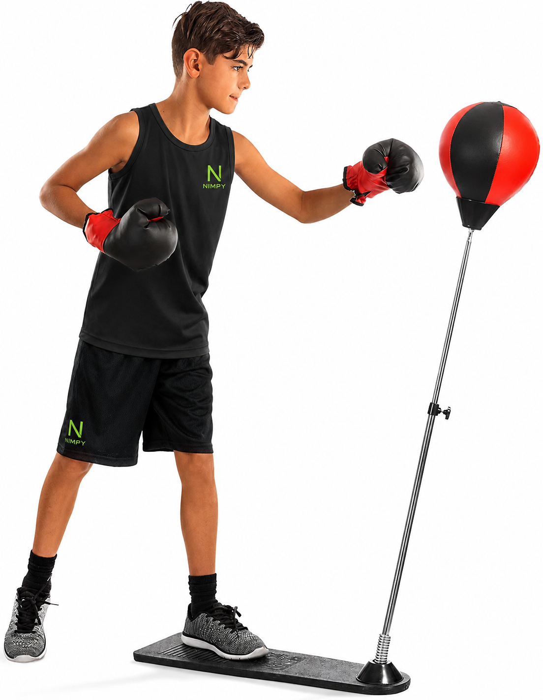 Boxing Punching Bag Set with Gloves | NIMPY