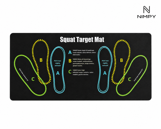 Anti-Slip Squat Pad Set & Exercise Mat | NIMPY