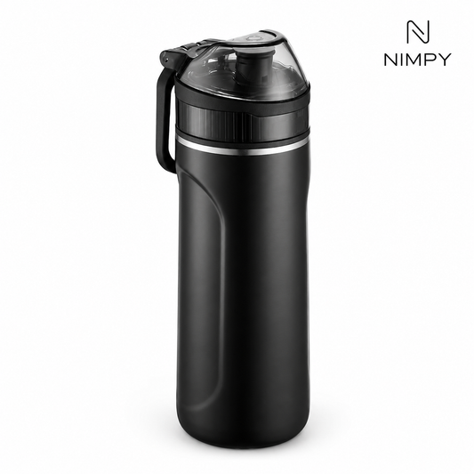 Premium Stainless Steel Water Bottle with Straw Lid (18 Oz)