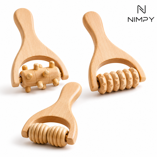 Wood Therapy Massage Tools & Rollers(3Pcs )