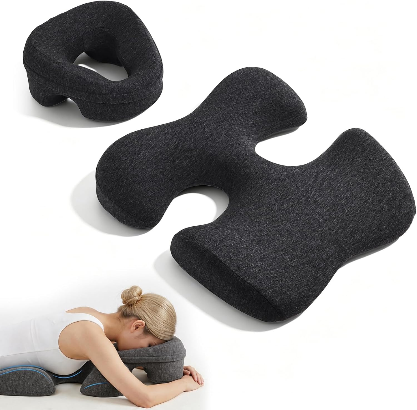 Face down Pillow Set with Chest Cushion – Breast Pillow for Massage Table & Prone Pillow