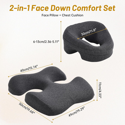 Face down Pillow Set with Chest Cushion