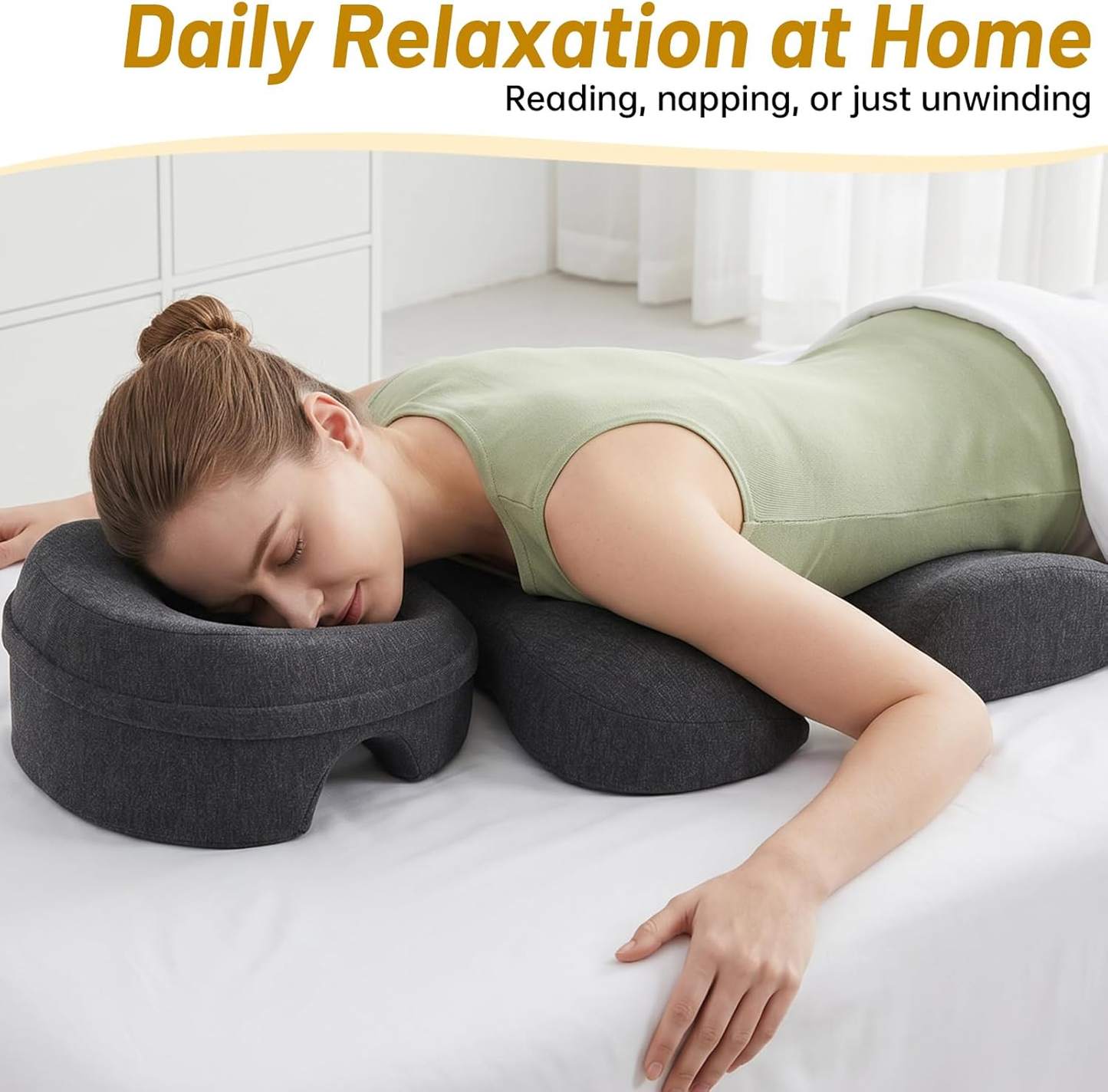 Face down Pillow Set with Chest Cushion – Breast Pillow for Massage Table & Prone Pillow