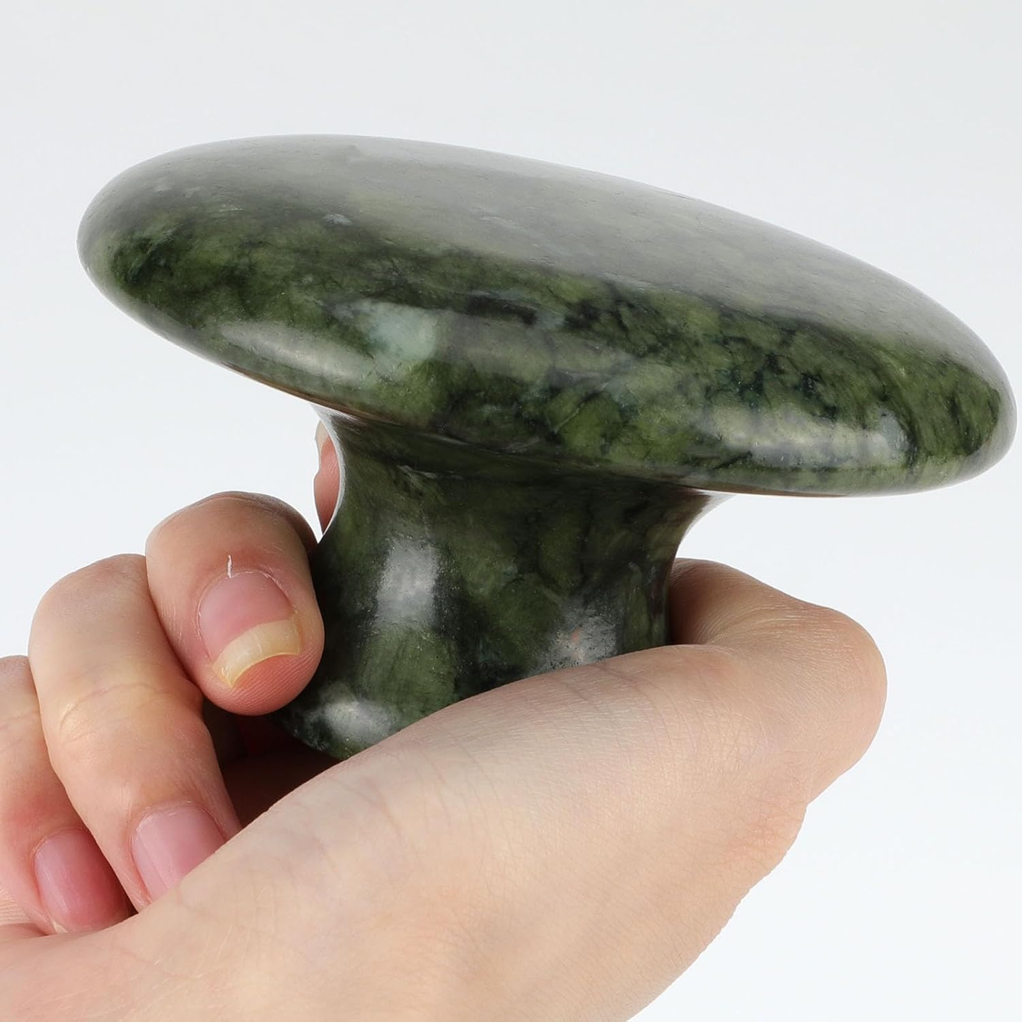 Massage Stone, 3.5Inch Natural Hot Rocks, Body Gua Sha Massage Tool for Cellulite Massage, Lymphatic Drainage, Relieve Tension and Muscle Pain
