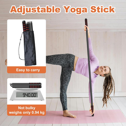 Yoga Stick Sturdy Steel For Flexibility and Balance