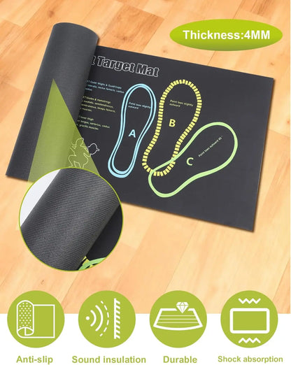 Anti-Slip Squat Pad Set, Durable Non-Skid Training Mat for Home and Gym Use, Ideal Exercise Equipment for Fitness Enthusiasts, Gym Accessories, Gym Floor Mat, Exercise Mat Tiles