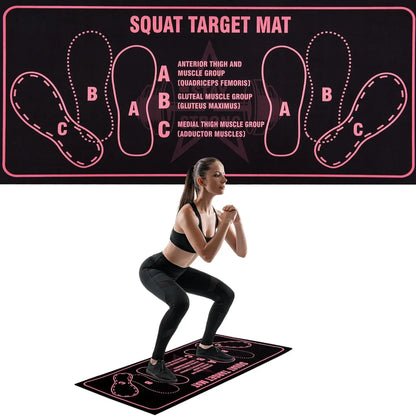 Anti-Slip Squat Pad Set, Durable Non-Skid Training Mat for Home and Gym Use, Ideal Exercise Equipment for Fitness Enthusiasts, Gym Accessories, Gym Floor Mat, Exercise Mat Tiles