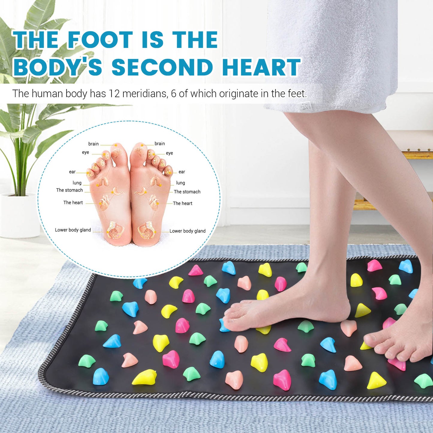 Foot Pressure Point Mat, Foot Matt Pressure Points