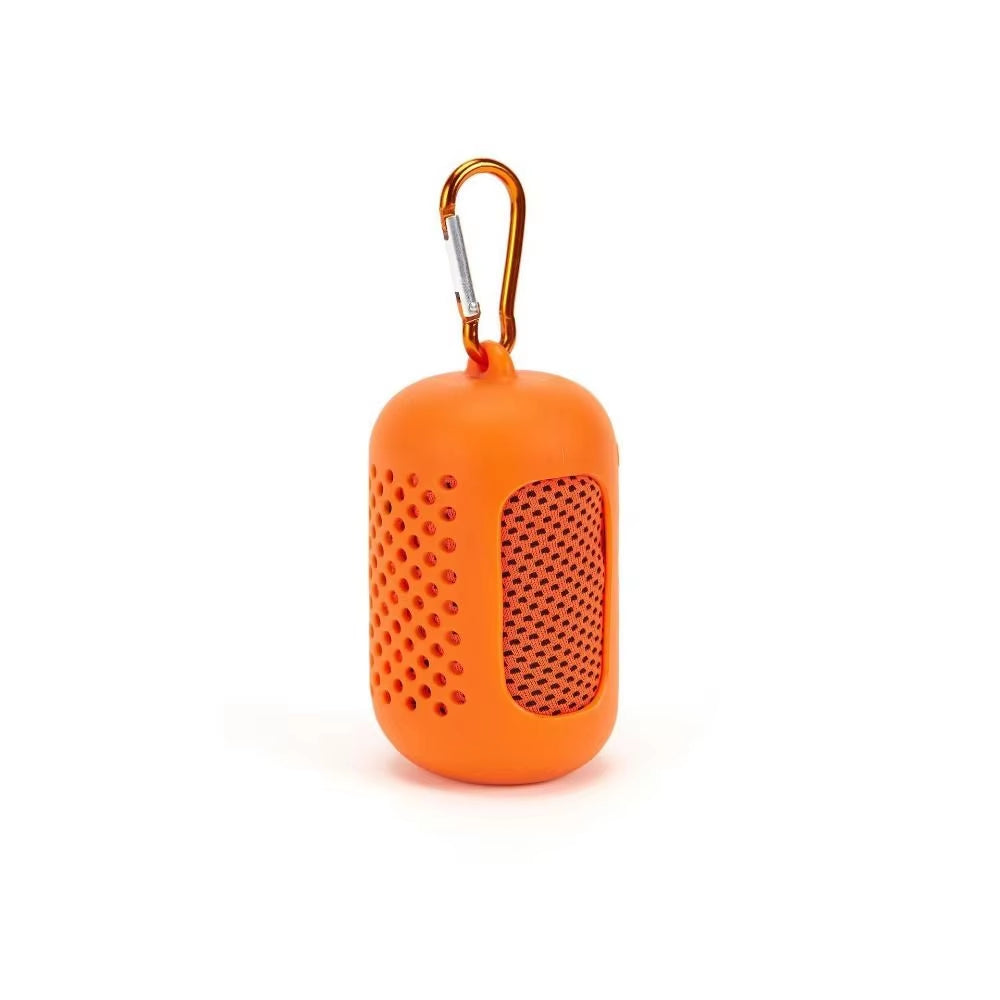 Quick-Dry Cooling Sports Towel with Silicone Carry Case