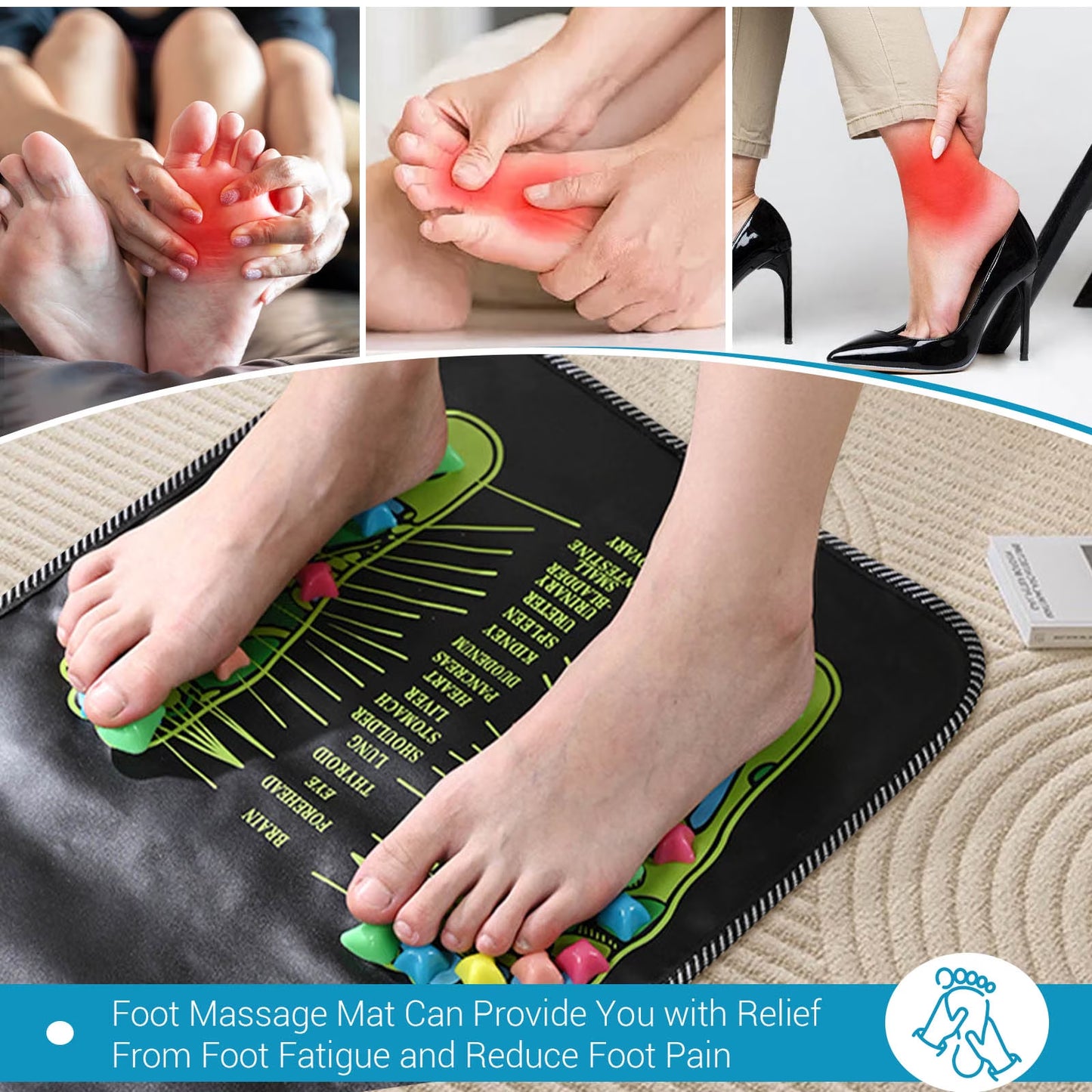 Foot Pressure Point Mat, Foot Matt Pressure Points