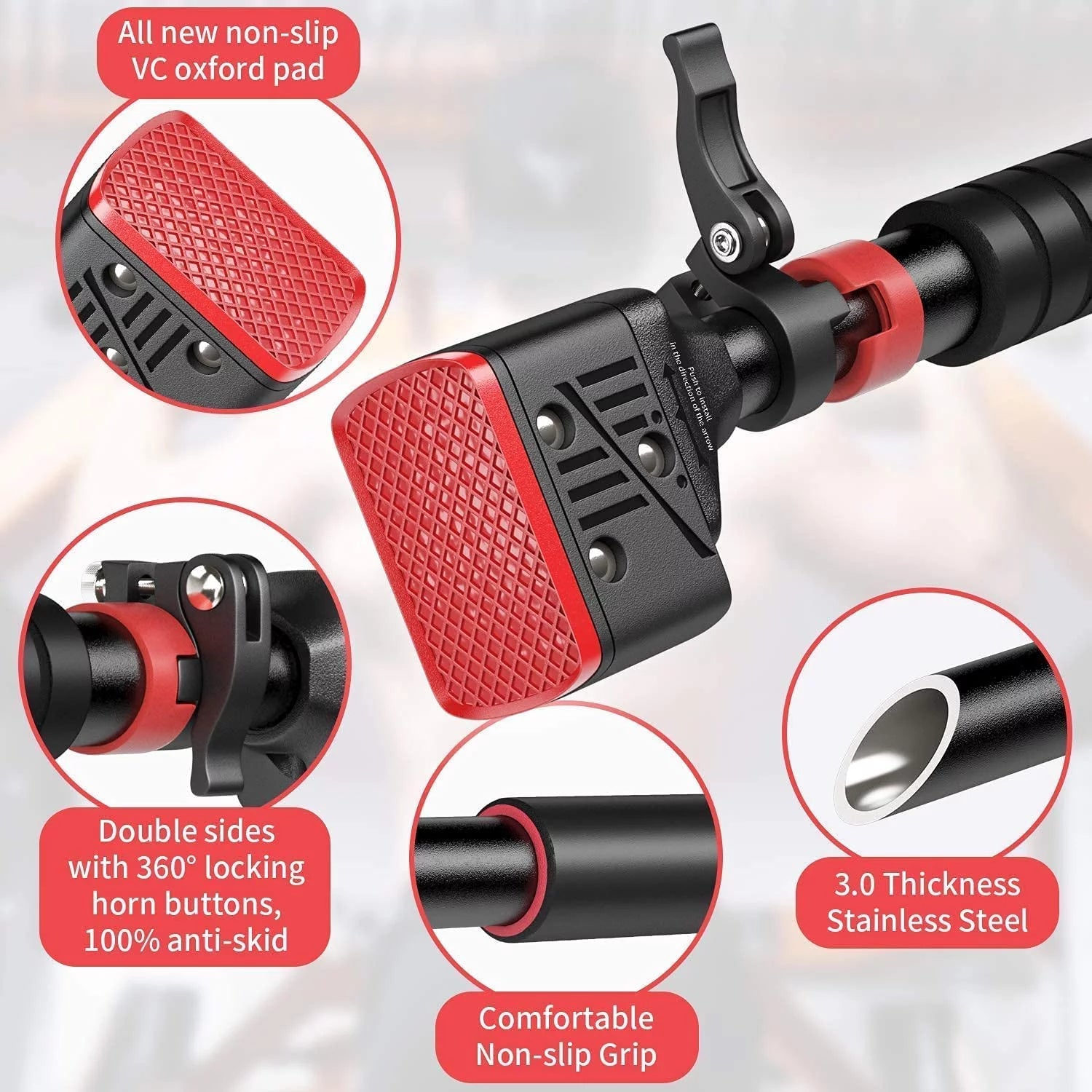 Adjustable Doorway Pull-Up Bar – No-Screw Chin-Up Bar for Home Gym Strength Training