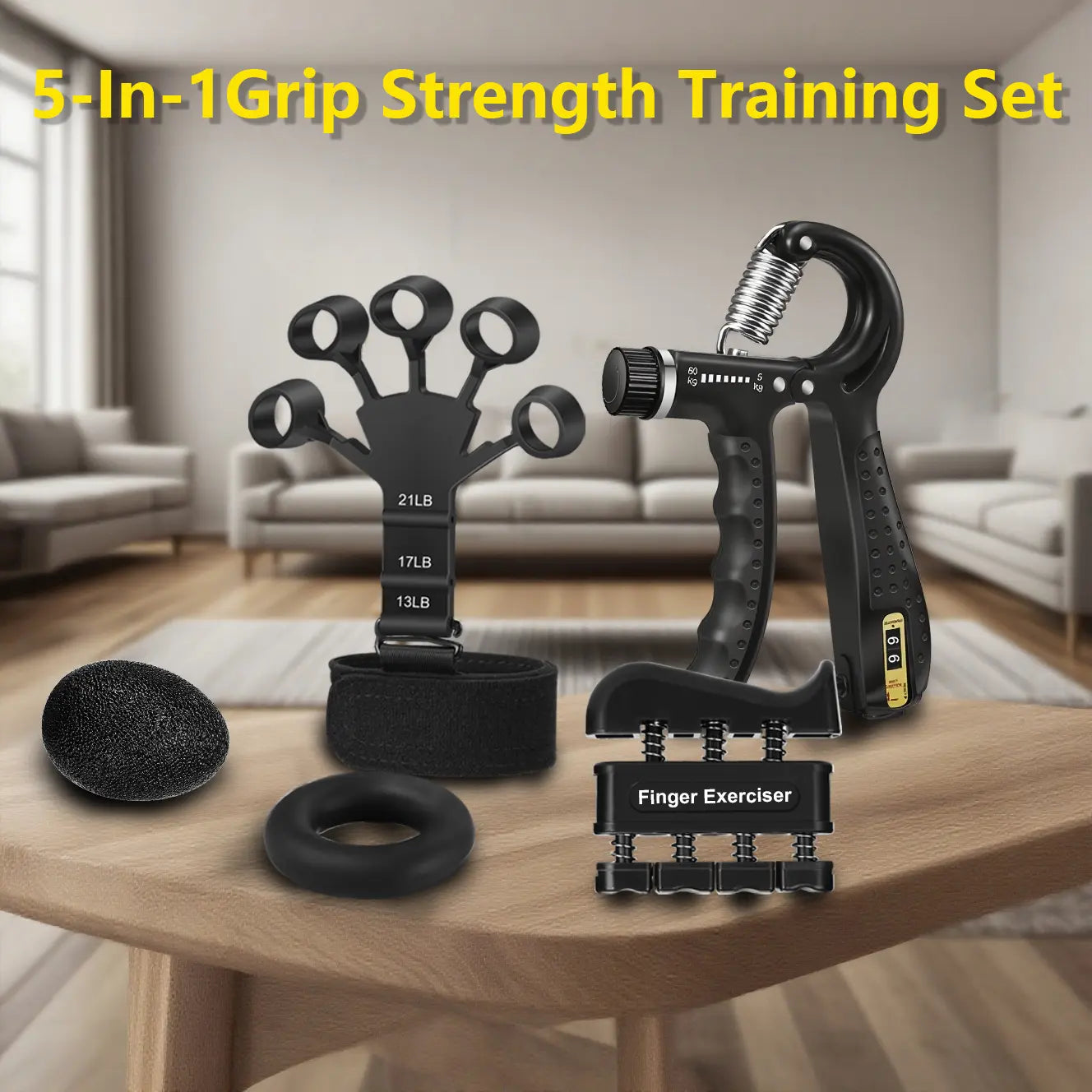 5-In-1 Complete Grip Strength Trainer Kit