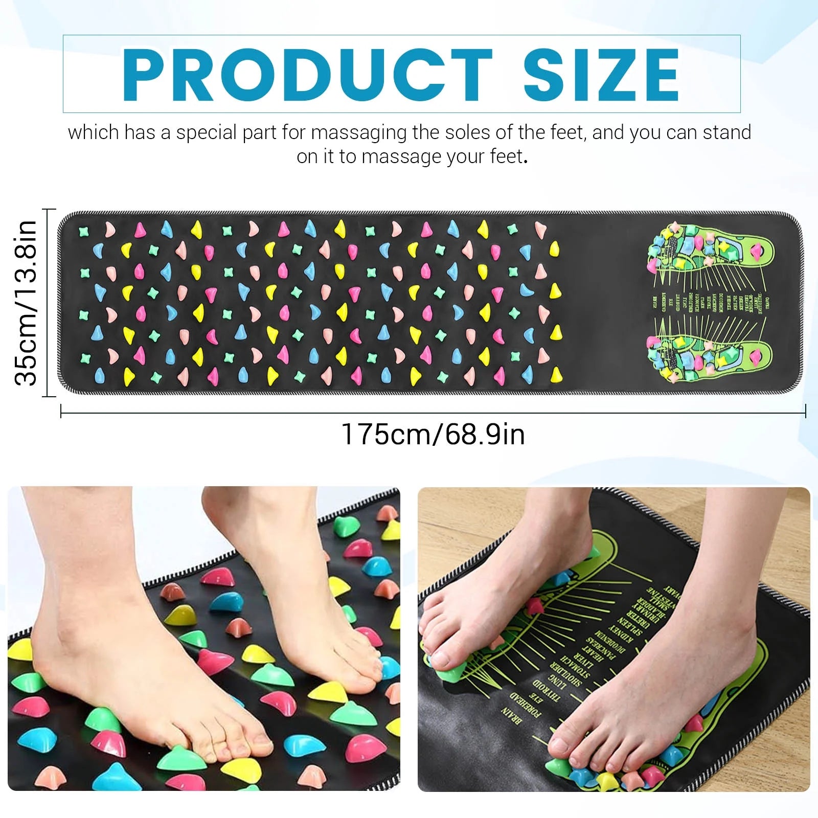 Foot Pressure Point Mat, Foot Matt Pressure Points